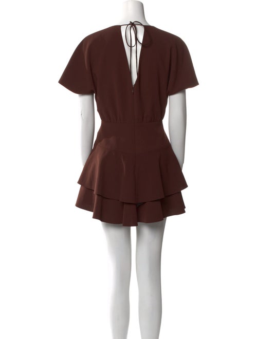 Alice + Olivia Bateau Neckline Mini Dress