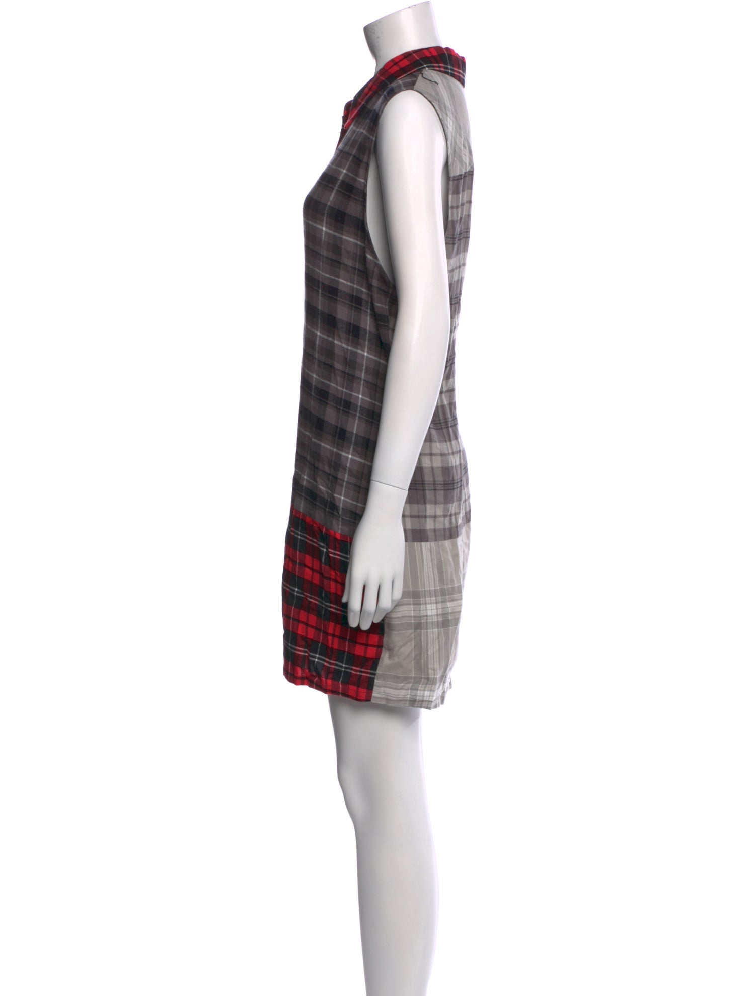 Alice + Olivia Plaid Print Mini Dress