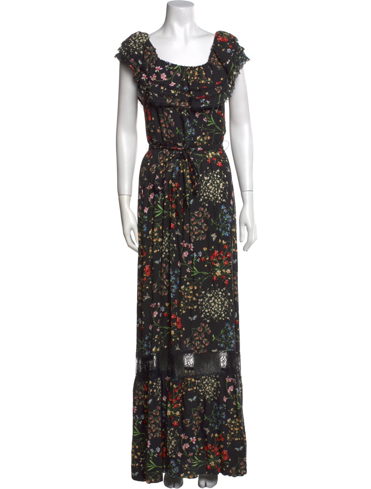 Alice + Olivia Floral Print Long Dress