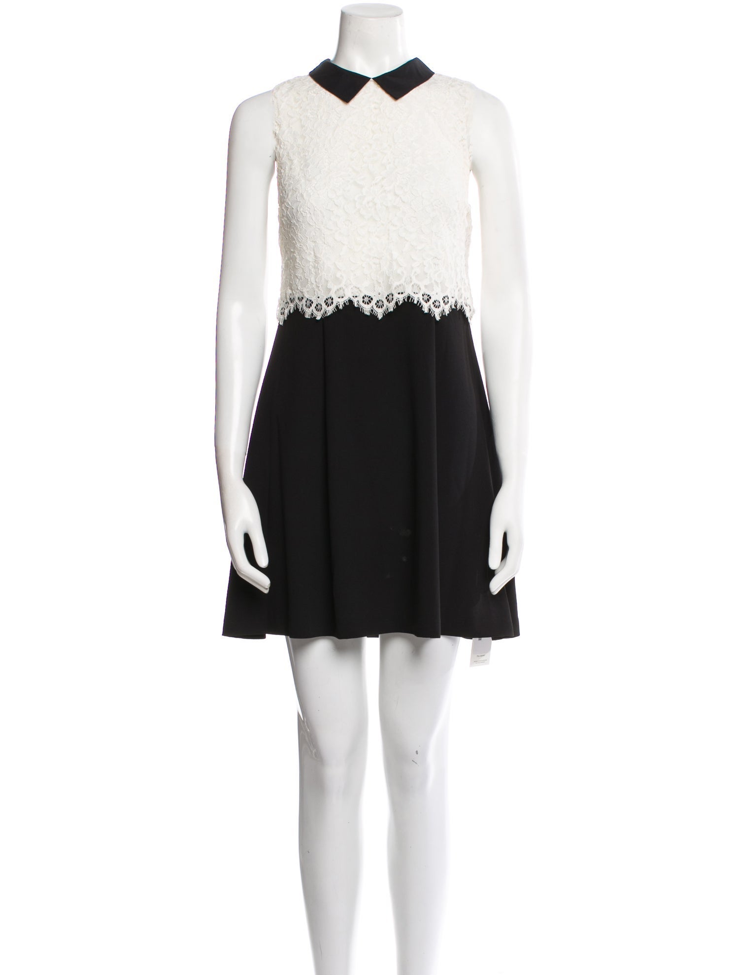 Alice + Olivia Colorblock Pattern Mini Dress