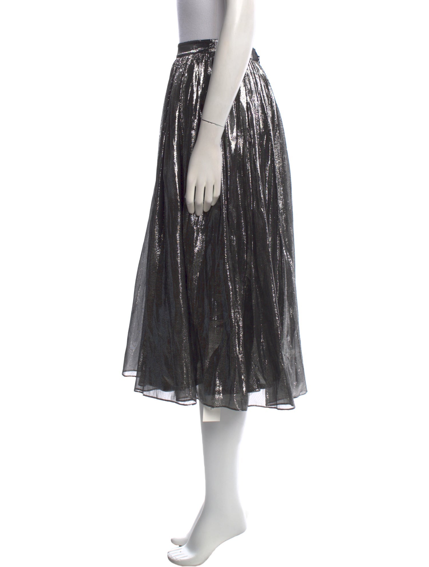 Alice + Olivia Glitter Accents Midi Length Skirt