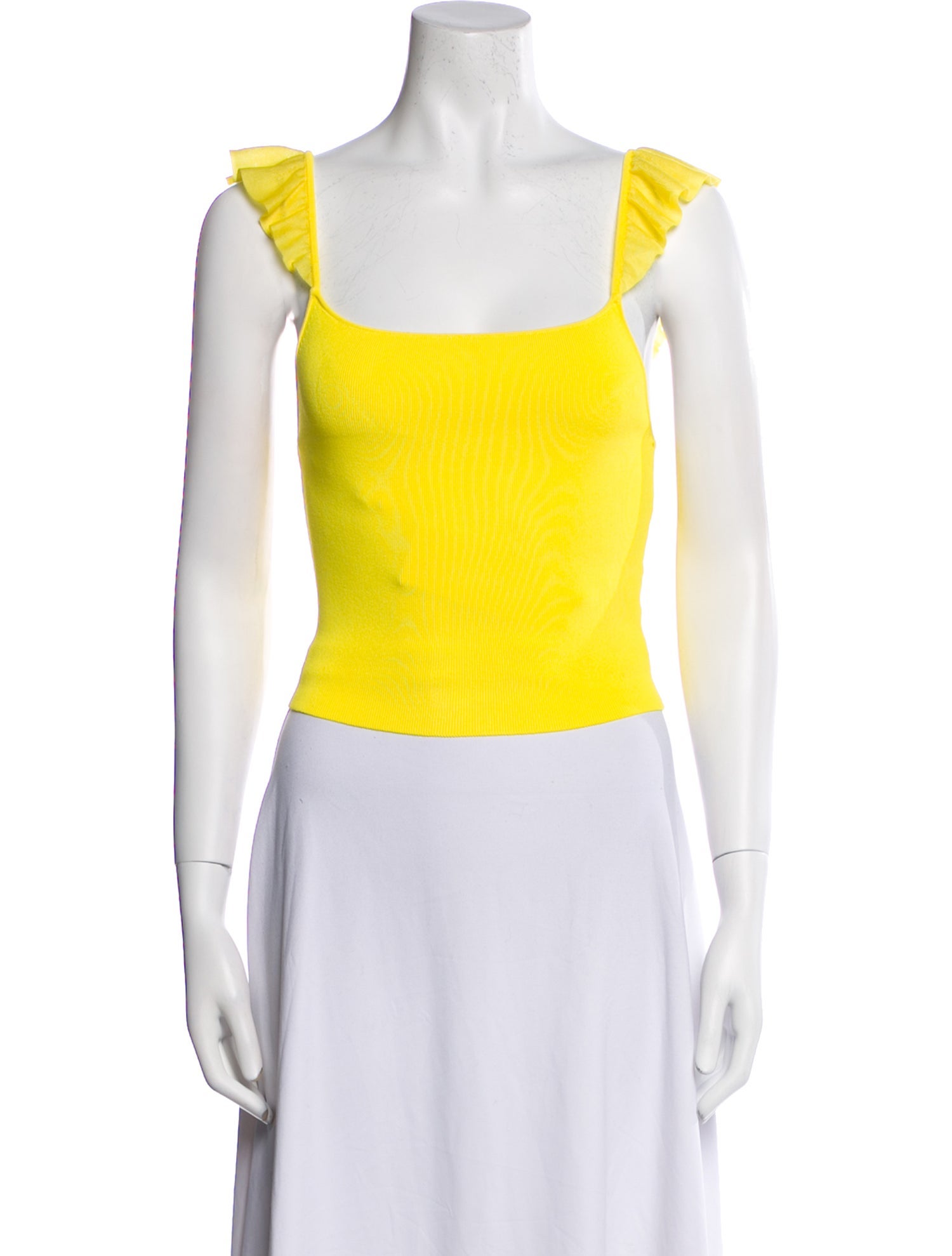 Alice + Olivia Square Neckline Sleeveless Crop Top