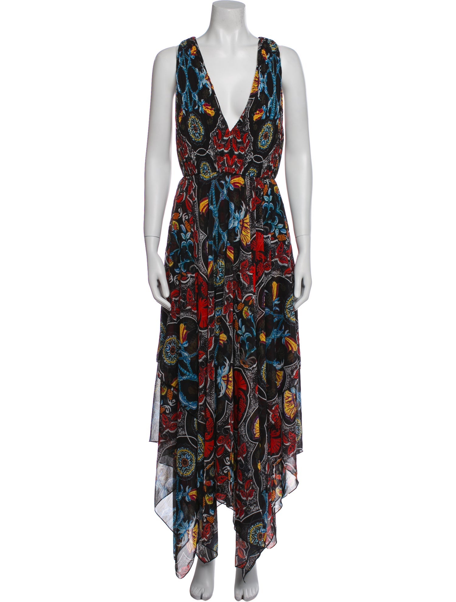 Alice + Olivia Printed Long Dress