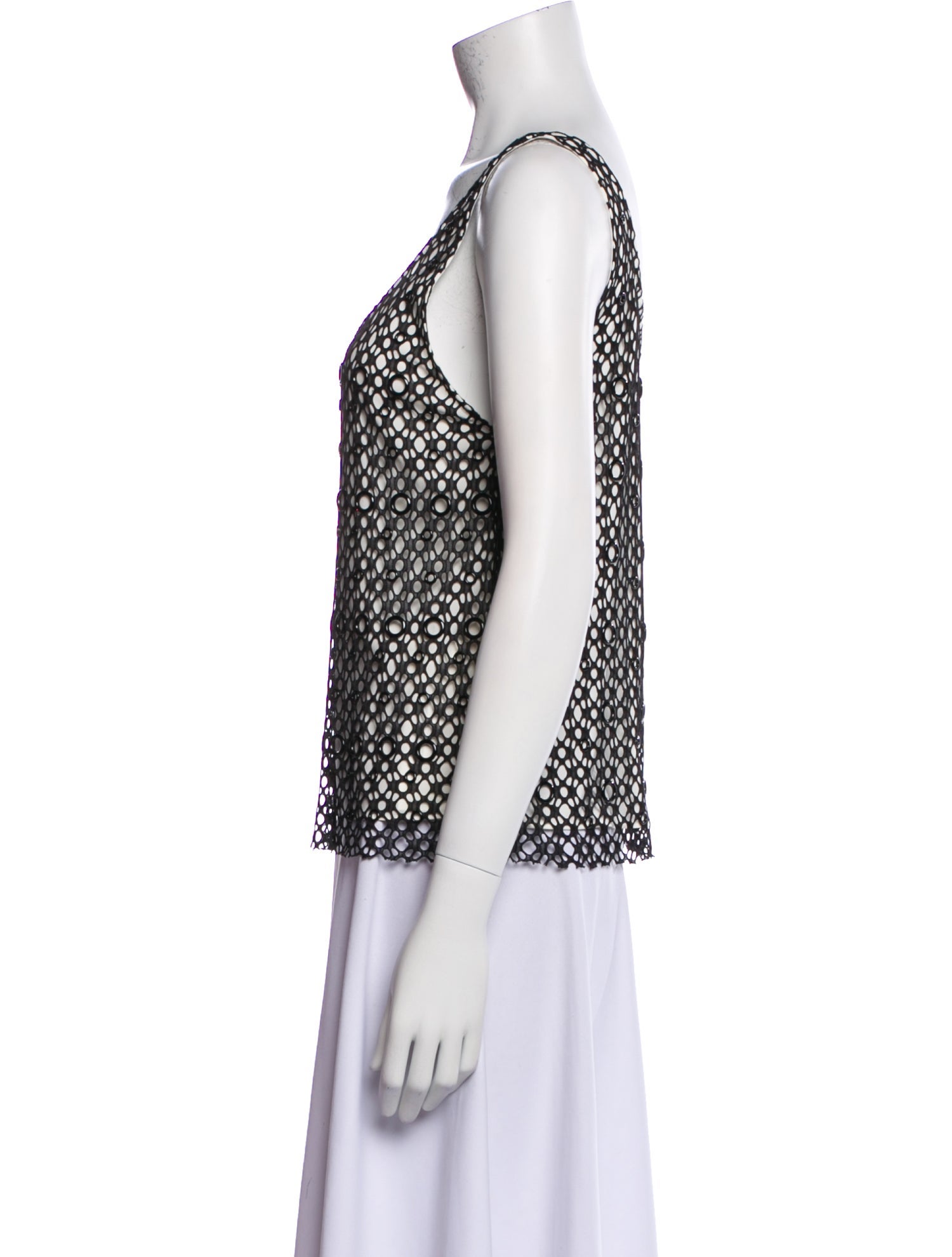 Alice + Olivia Printed Scoop Neck Top