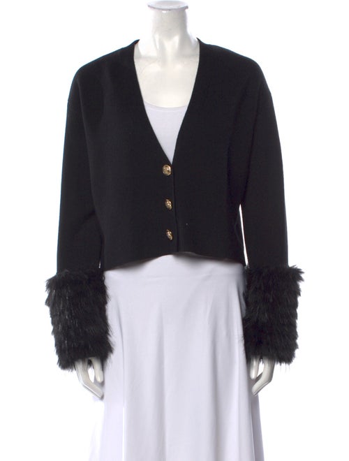 Alice + Olivia Wool V-Neck Sweater