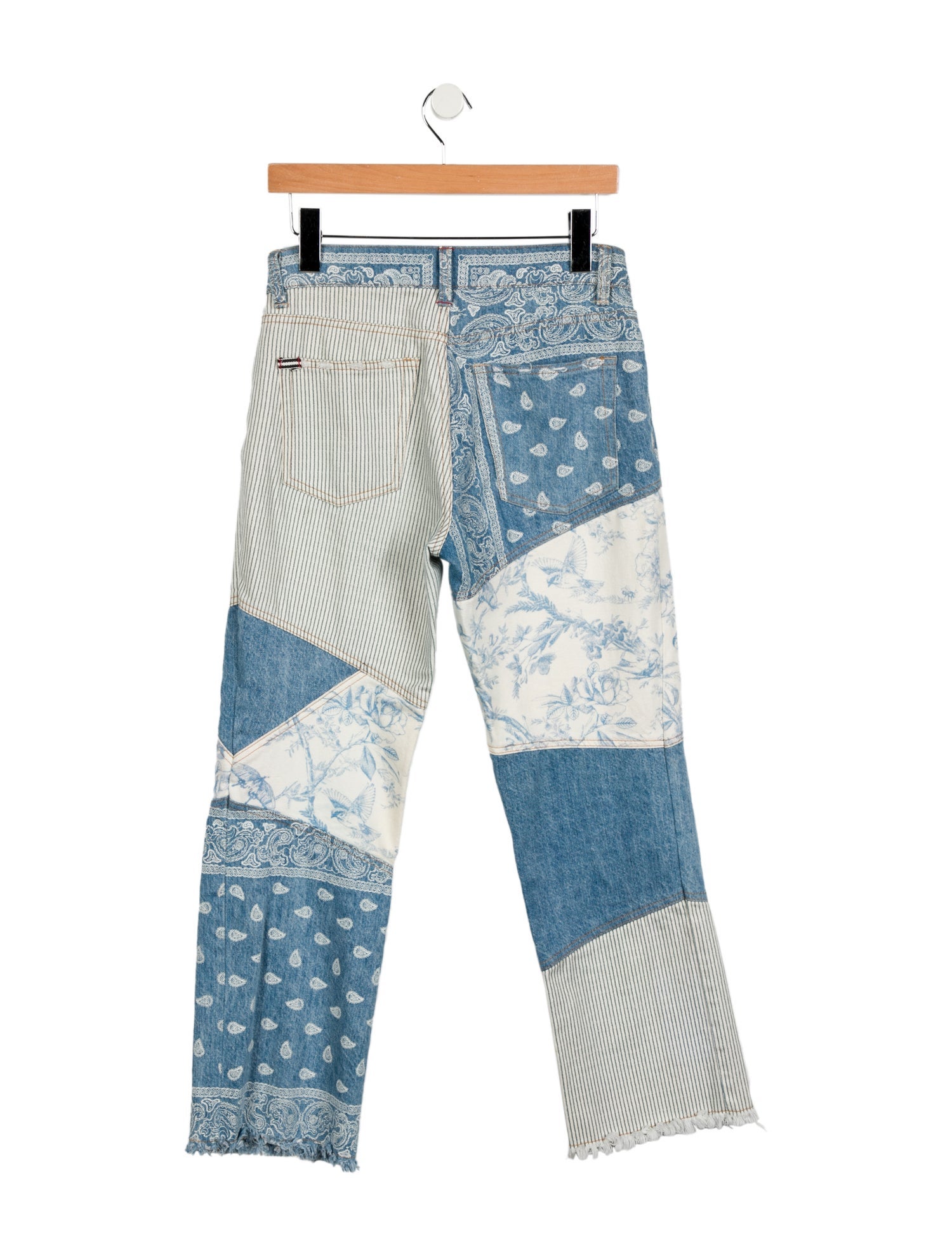 Alice + Olivia Mid-Rise Straight Leg Jeans