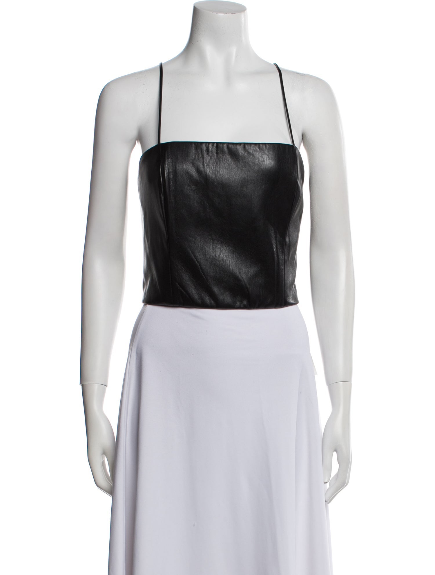 Alice + Olivia Square Neckline Sleeveless Crop Top