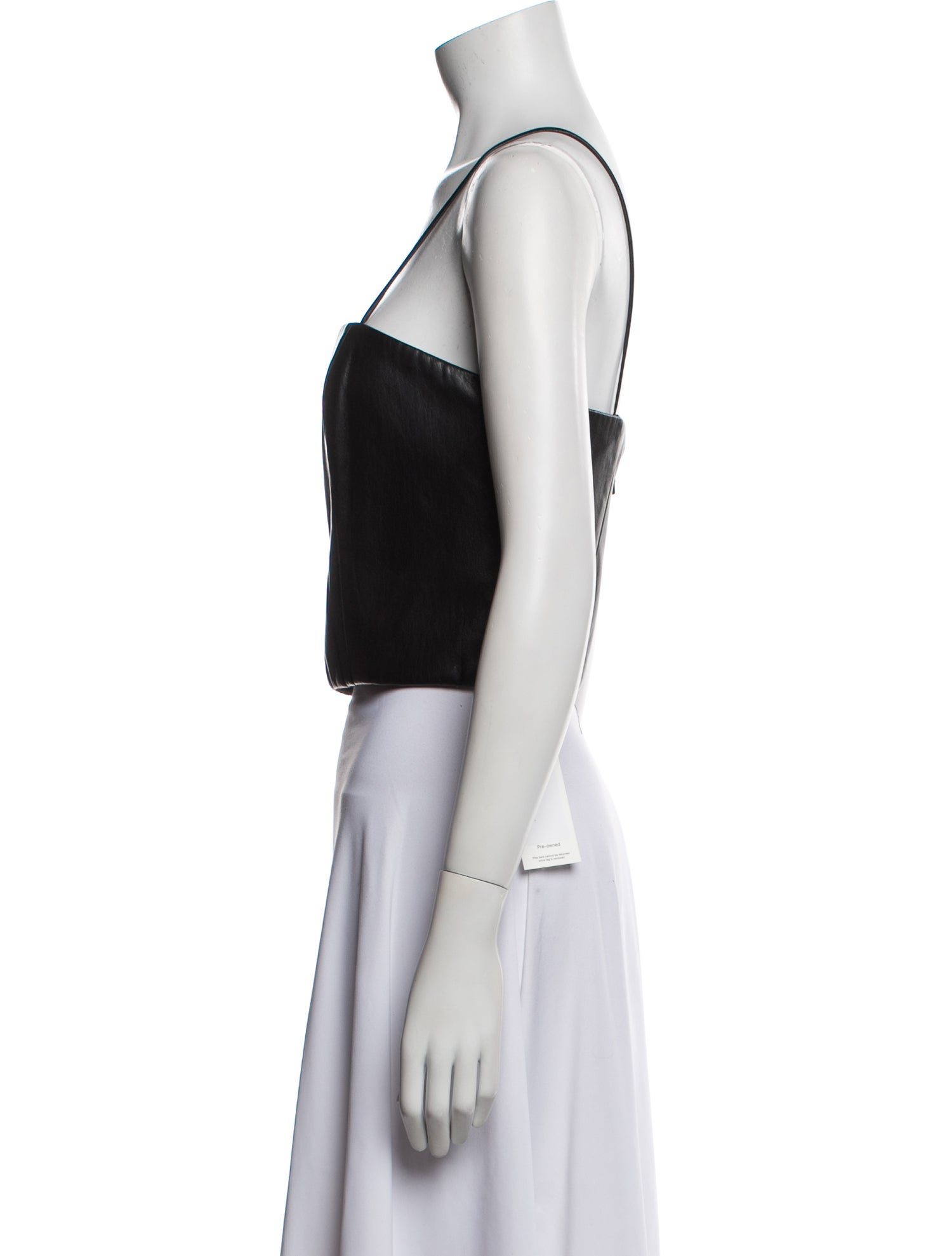 Alice + Olivia Square Neckline Sleeveless Crop Top