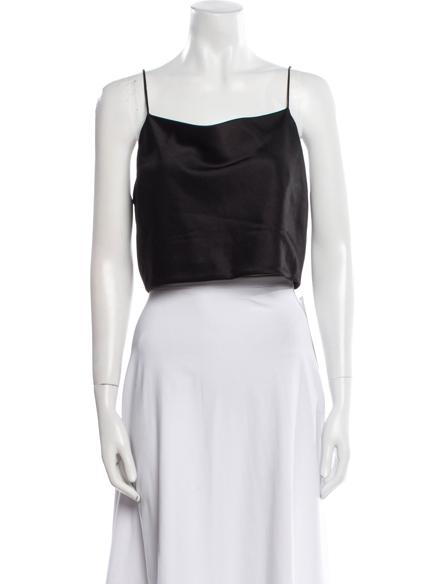 Alice + Olivia Square Neckline Sleeveless Crop Top