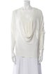 Alice + Olivia Cowl Neck Three-Quarter Sleeve Top