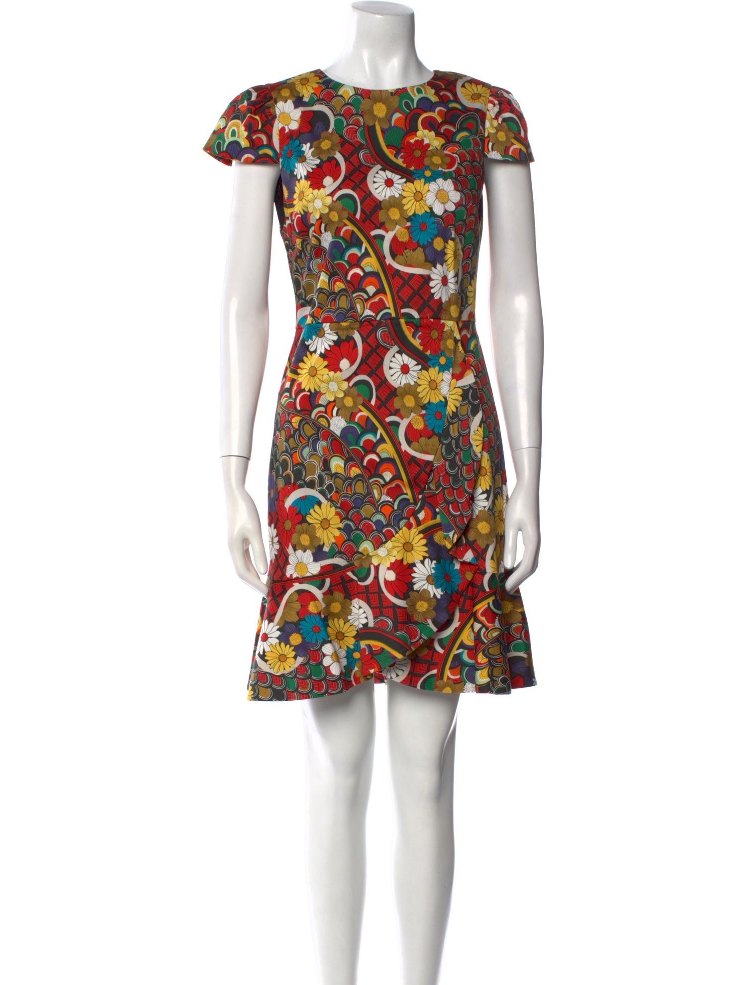 Alice + Olivia Floral Print Mini Dress