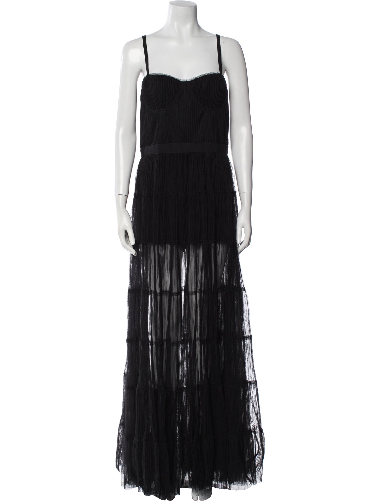 Alice + Olivia Square Neckline Long Dress