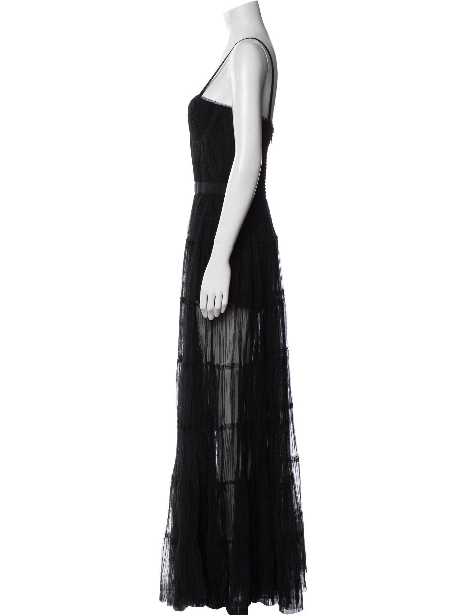 Alice + Olivia Square Neckline Long Dress