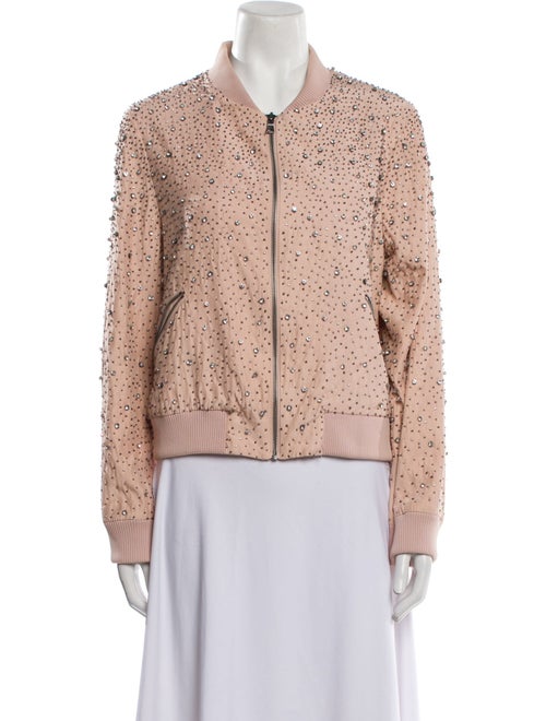 Alice + Olivia Silk Printed Bomber Jacket