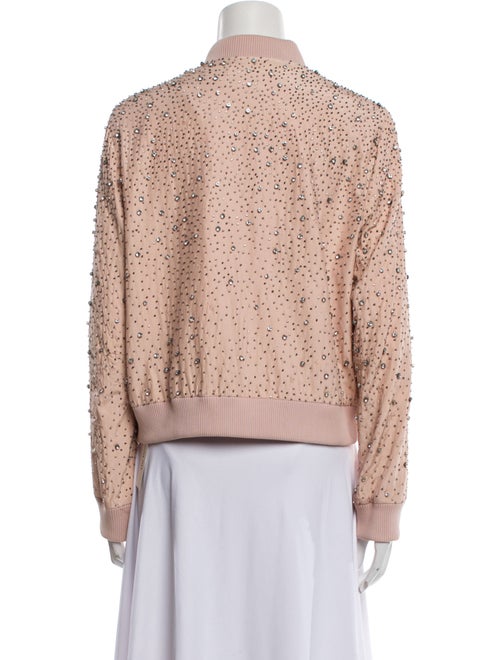 Alice + Olivia Silk Printed Bomber Jacket