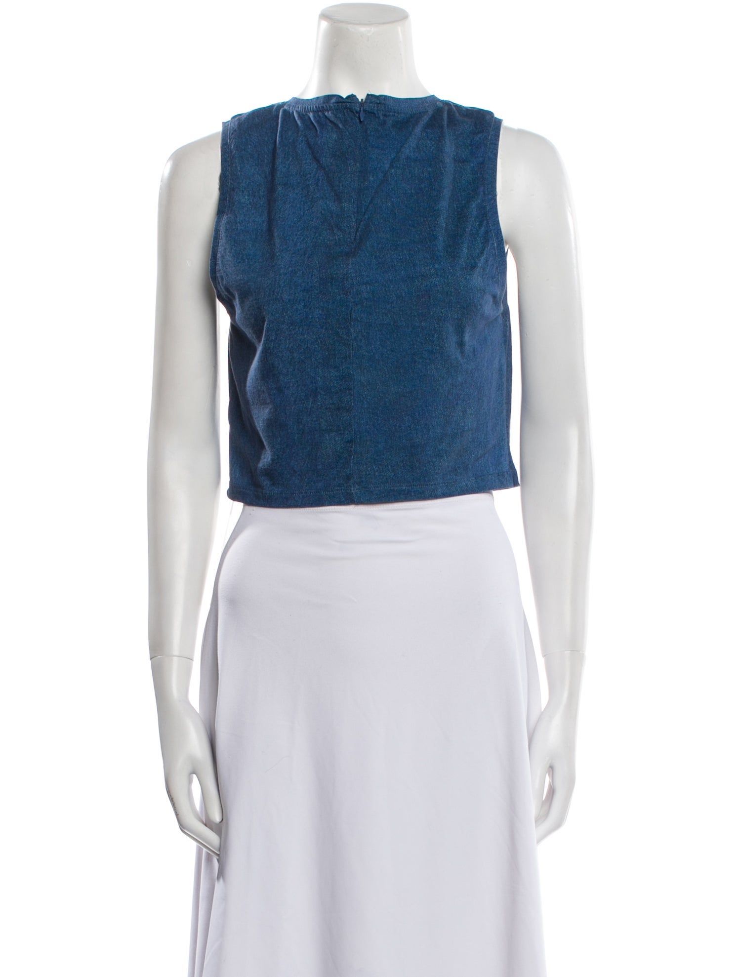 Alice + Olivia Bateau Neckline Sleeveless Crop Top w/ Tags