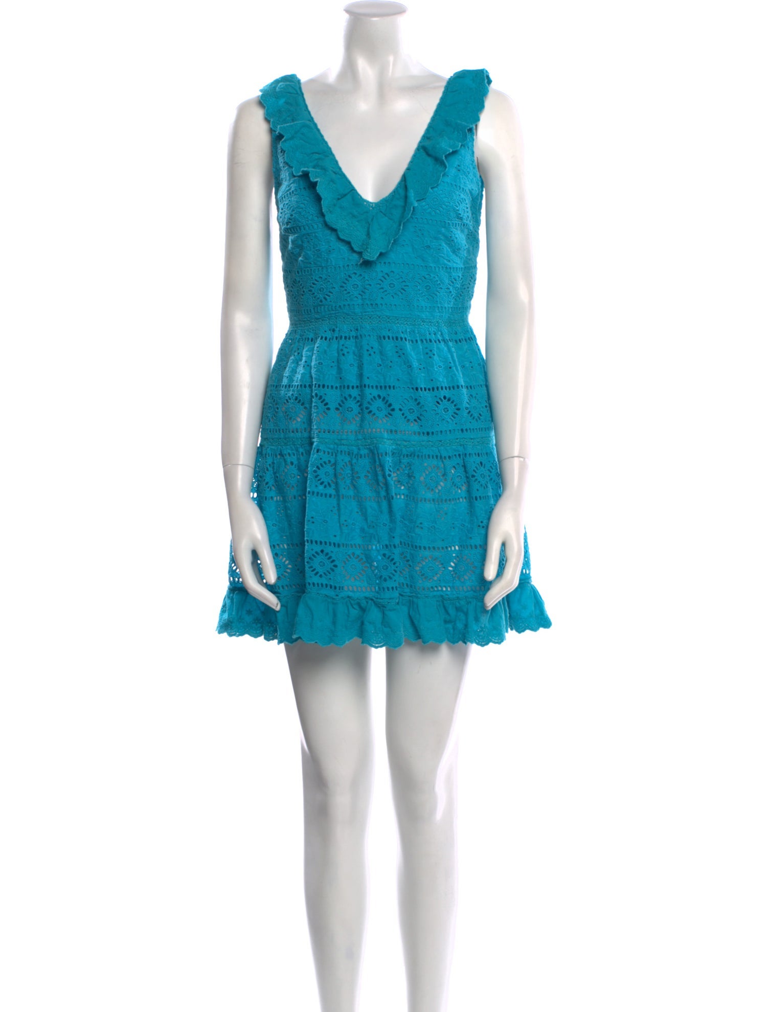 Alice + Olivia V-Neck Mini Dress