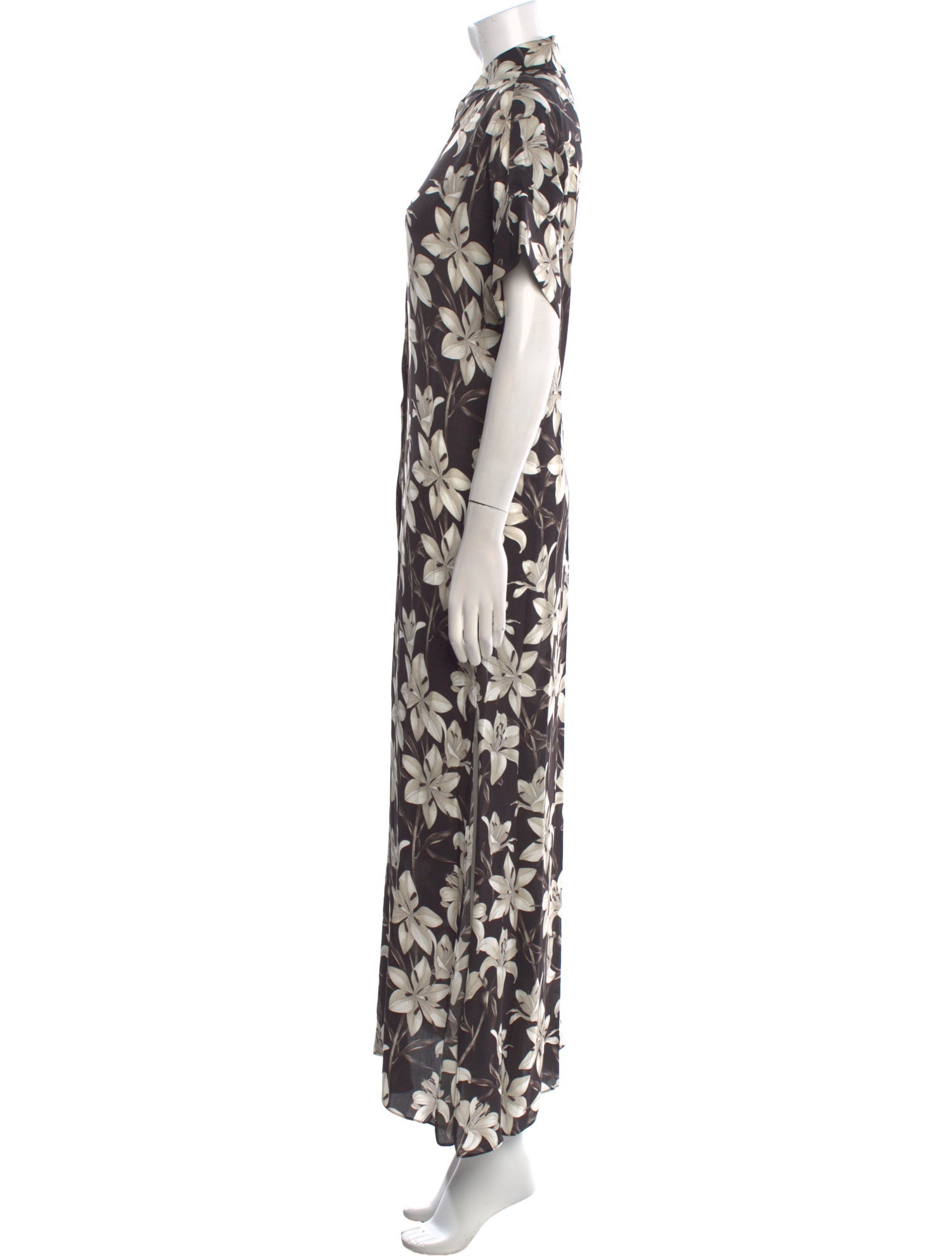 Alice + Olivia Floral Print Long Dress