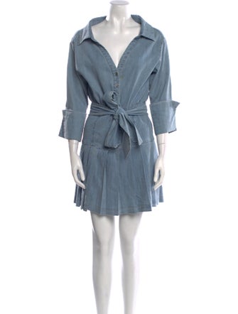 Alice + Olivia V-Neck Mini Dress