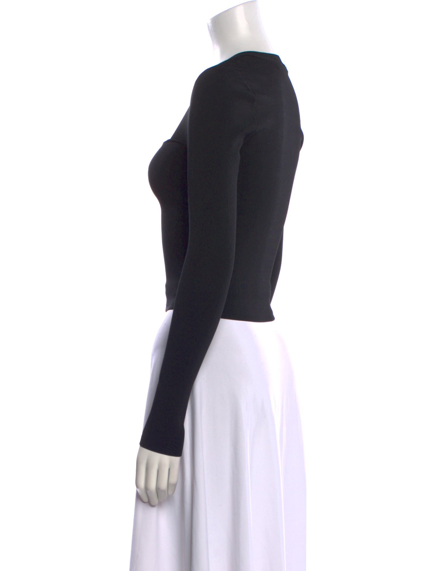 Alice + Olivia Square Neckline Long Sleeve Bodysuit