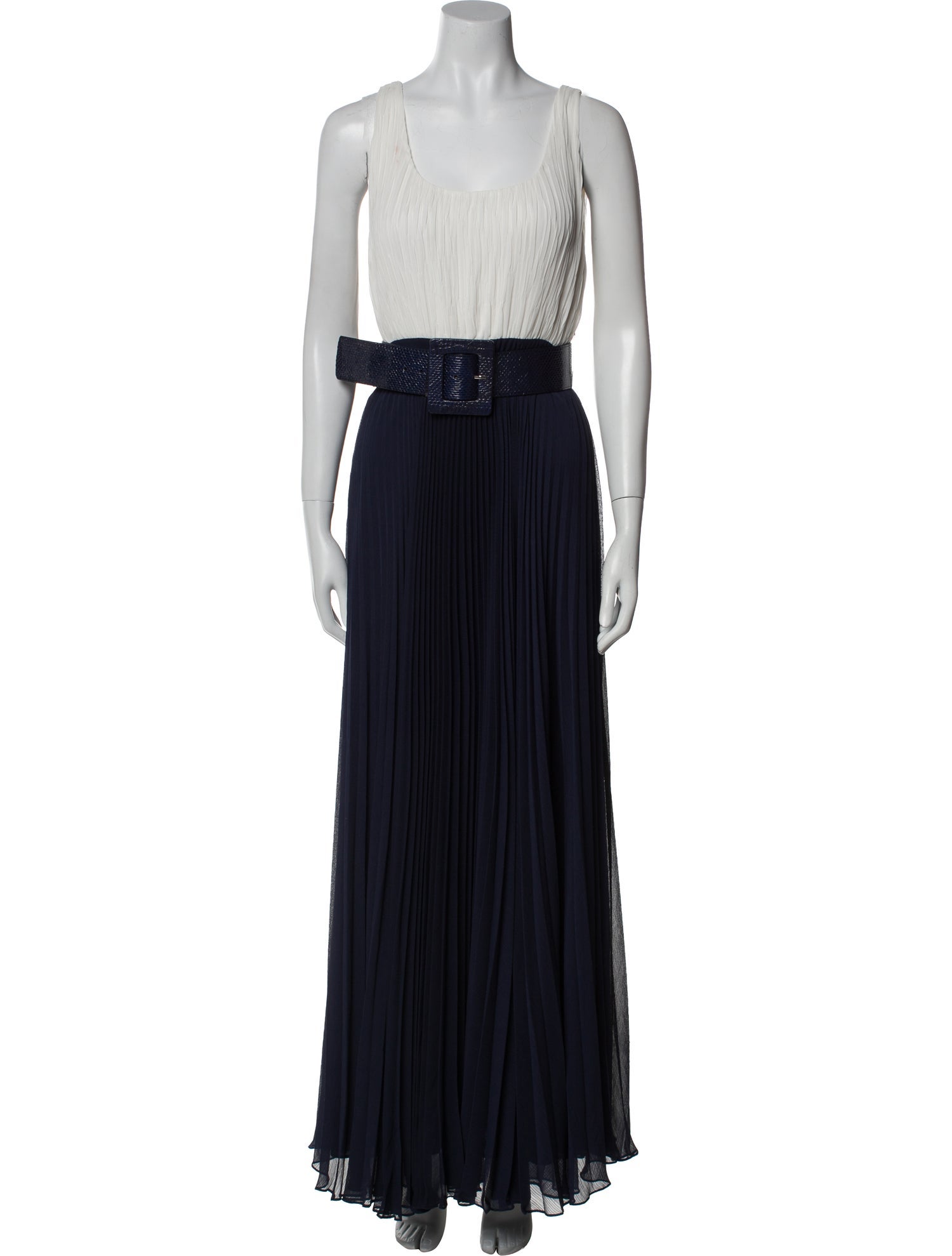 Alice + Olivia Scoop Neck Long Dress
