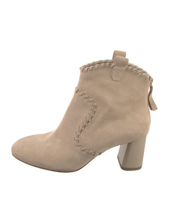 Alice + Olivia Suede Whipstitch Trim Boots