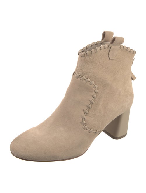 Alice + Olivia Suede Whipstitch Trim Boots
