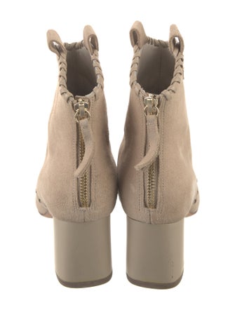 Alice + Olivia Suede Whipstitch Trim Boots