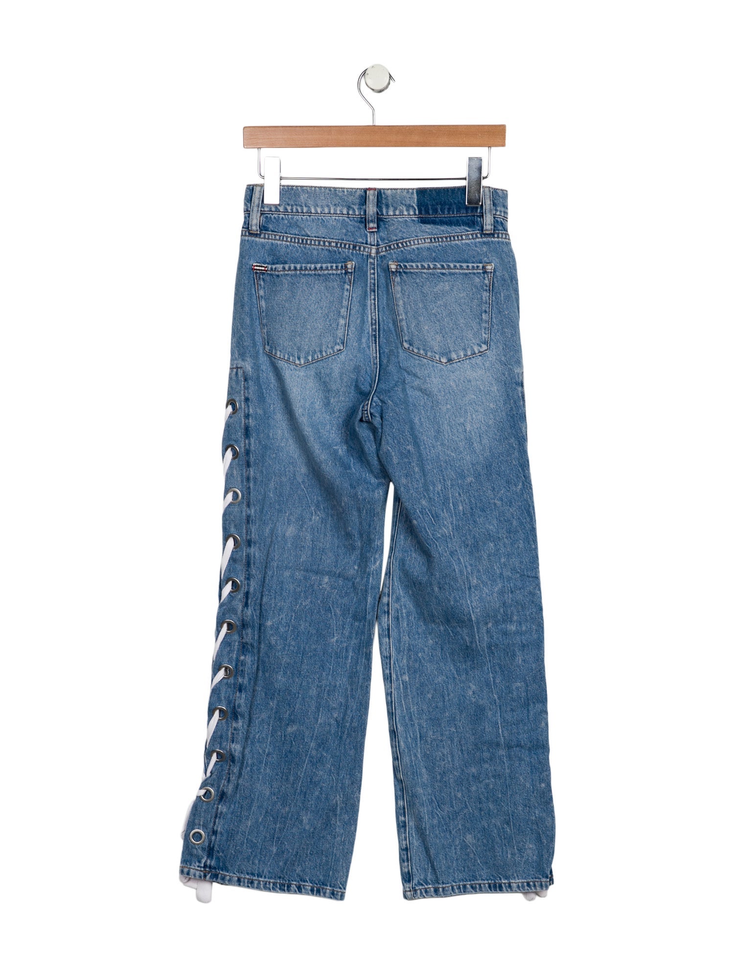 Alice + Olivia Mid-Rise Wide Leg Jeans