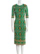 Alice + Olivia Printed Knee-Length Dress