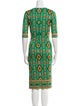 Alice + Olivia Printed Knee-Length Dress