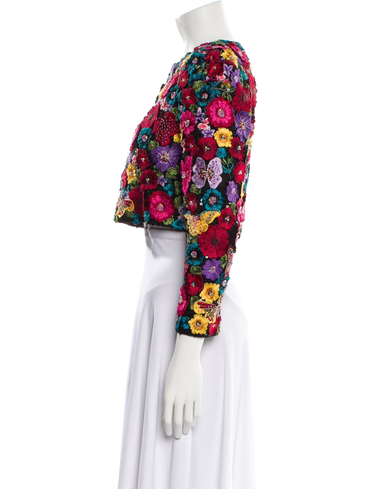 Alice + Olivia Floral Print Evening Jacket