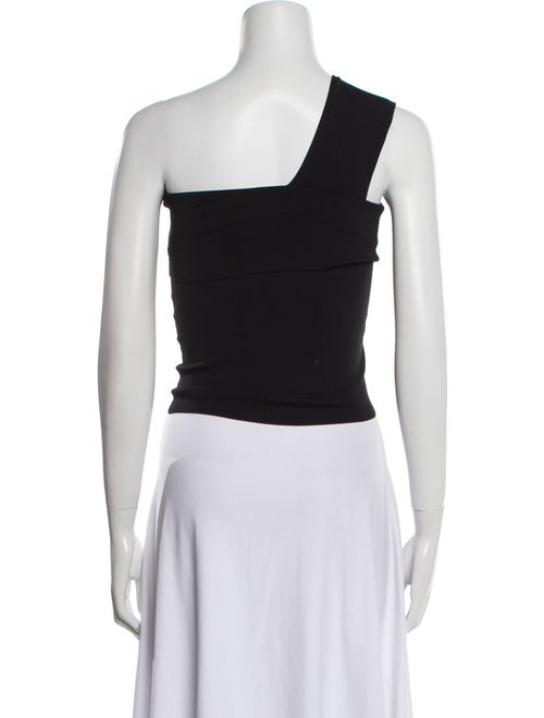 Alice + Olivia One-Shoulder Sleeveless Crop Top