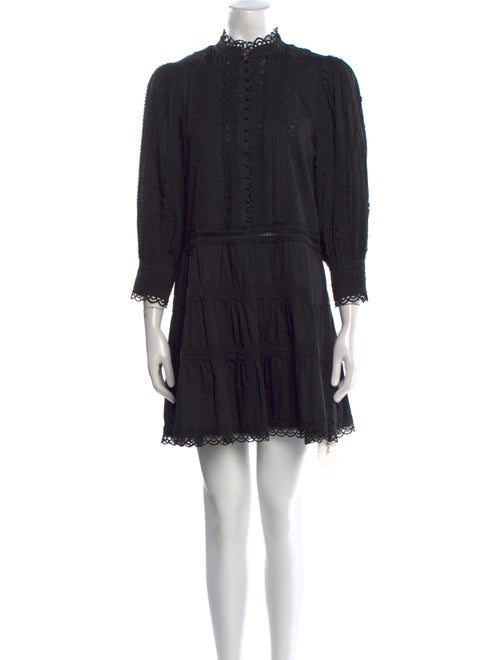 Alice + Olivia Mock Neck Mini Dress