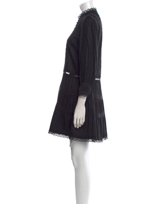 Alice + Olivia Mock Neck Mini Dress