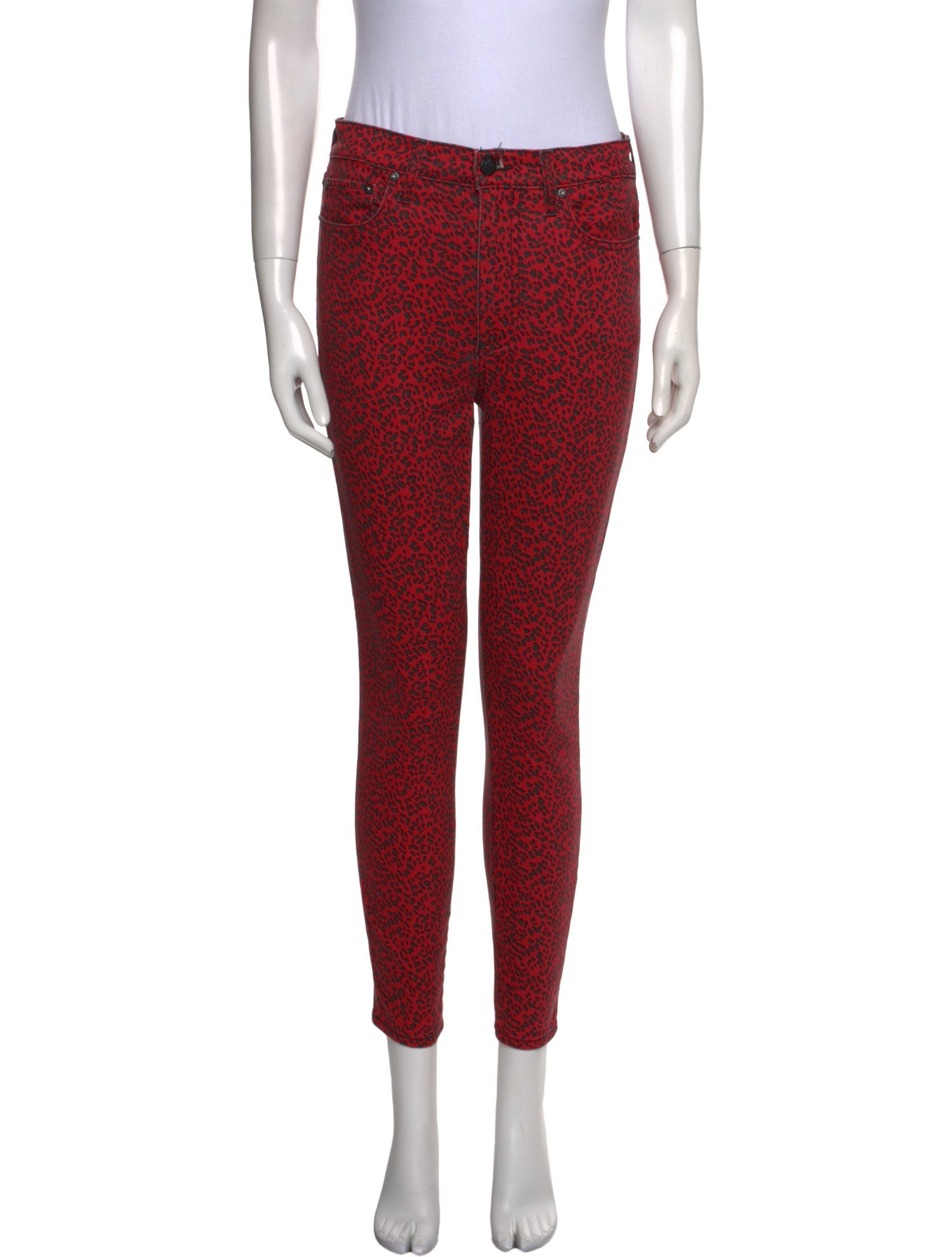 Alice + Olivia Animal Print Skinny Leg Pants