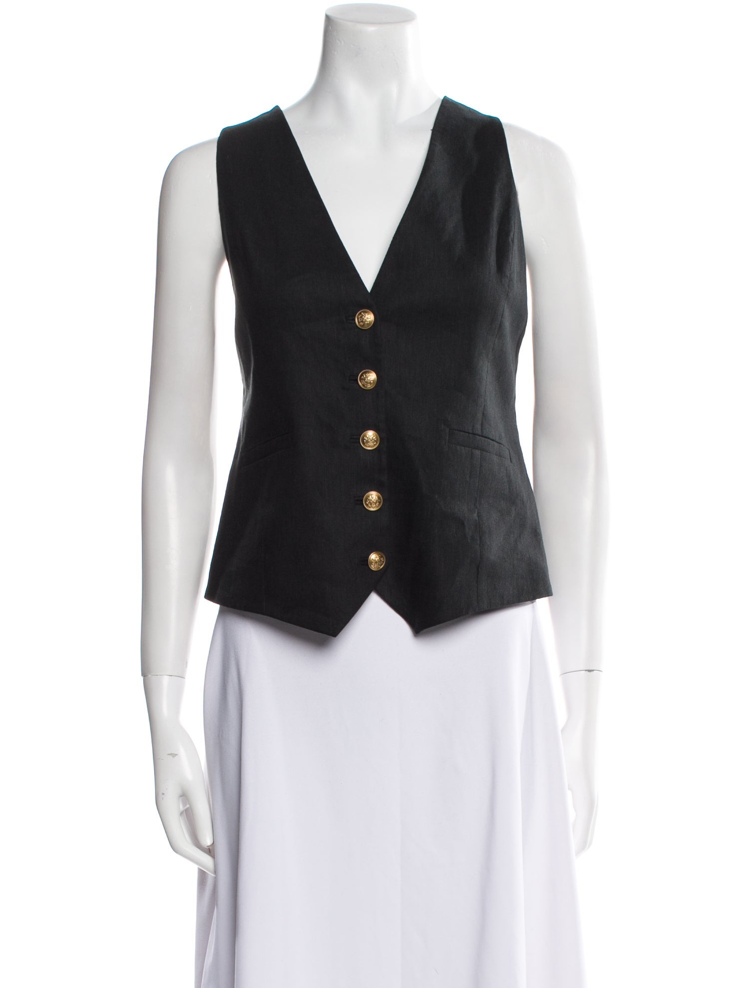 Alice + Olivia V-Neck Sleeveless Crop Top w/ Tags