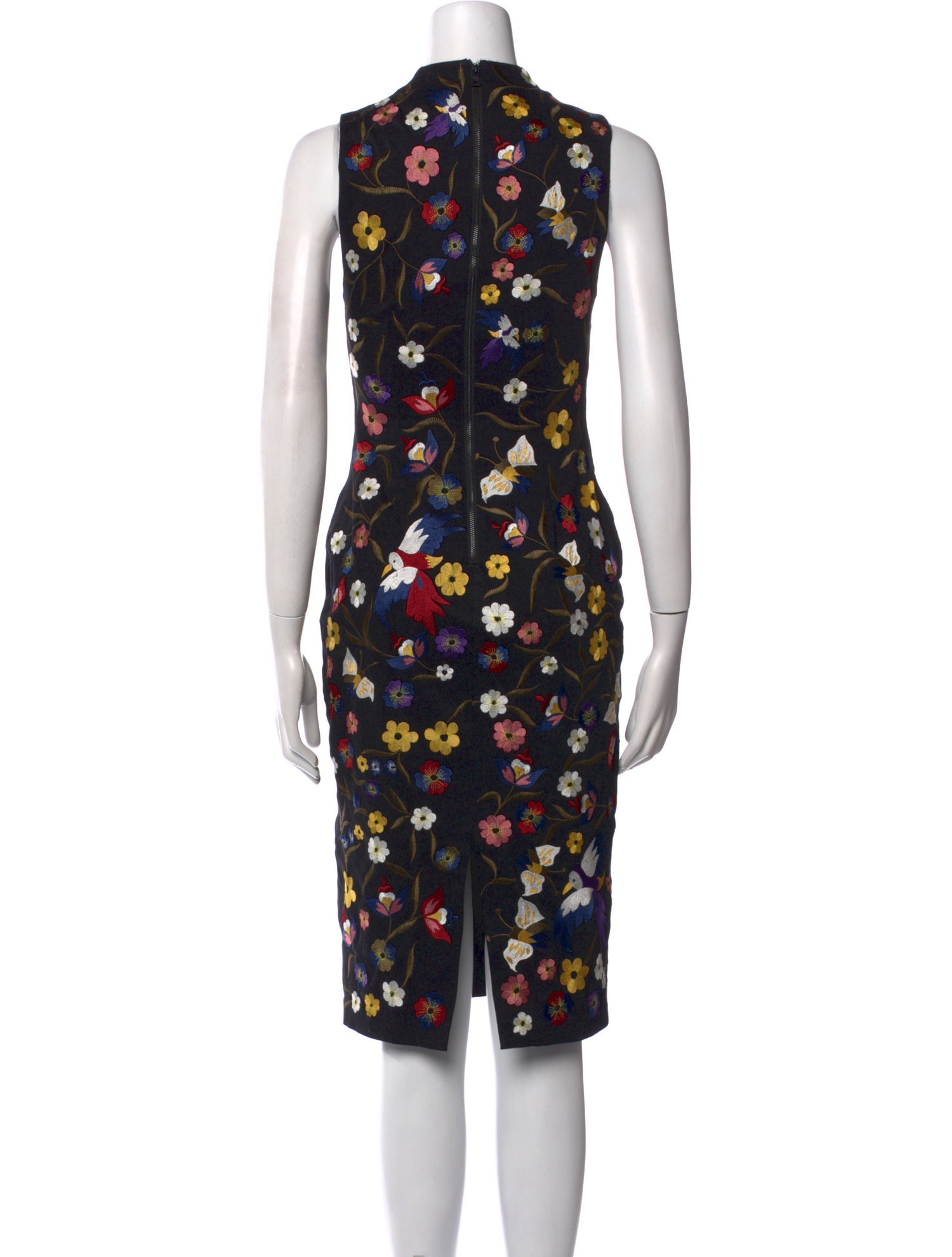 Alice + Olivia Floral Print Midi Length Dress