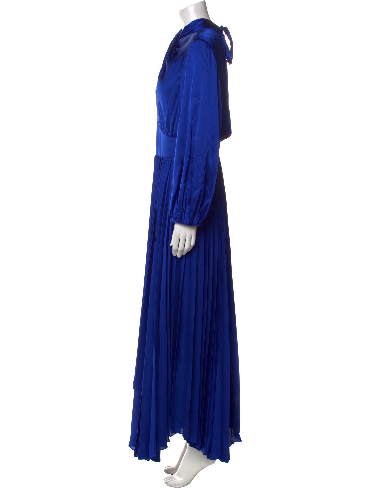 Alice + Olivia Tie Neck Long Dress