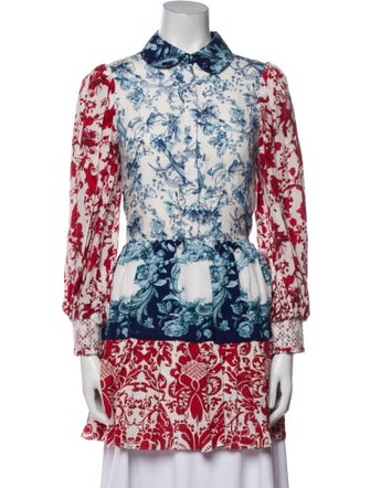 Alice + Olivia Paisley Print Mini Dress