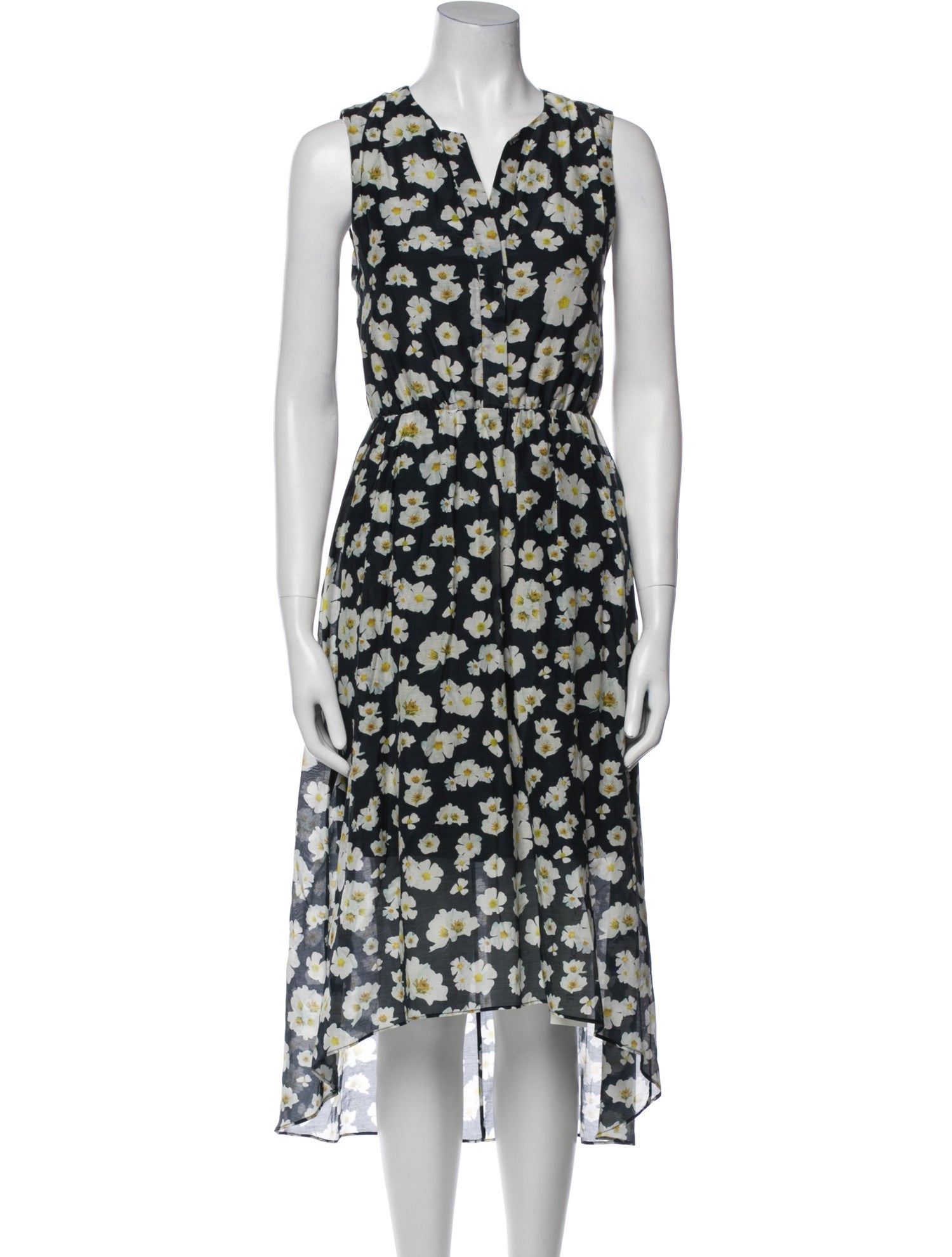 Alice + Olivia Floral Print Midi Length Dress
