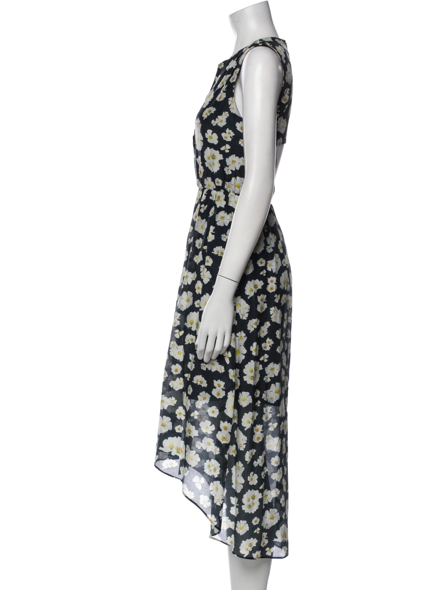 Alice + Olivia Floral Print Midi Length Dress