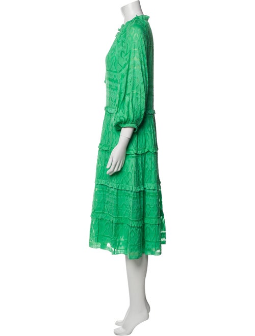 Alice + Olivia Silk Midi Length Dress