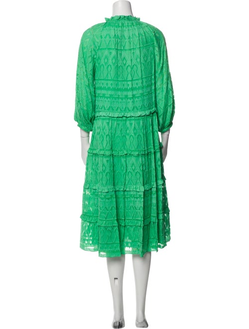 Alice + Olivia Silk Midi Length Dress