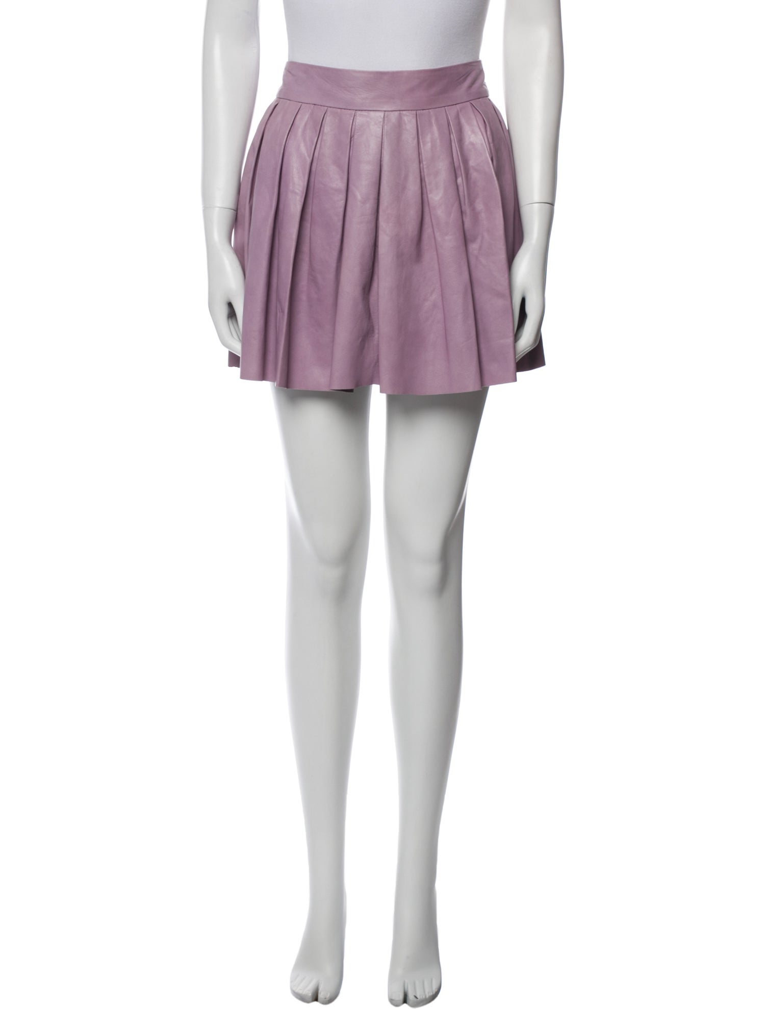 Alice + Olivia Leather Mini Skirt