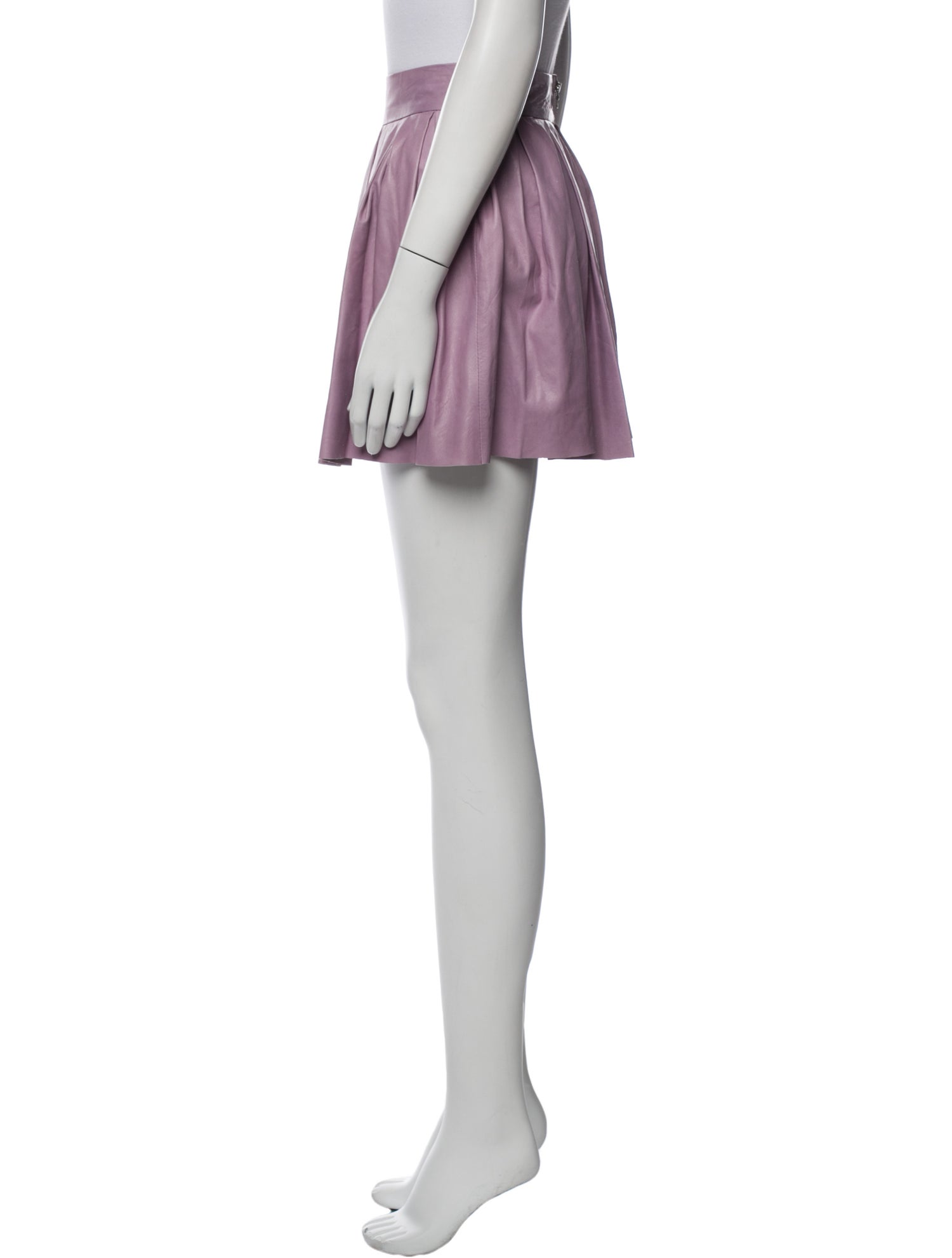 Alice + Olivia Leather Mini Skirt