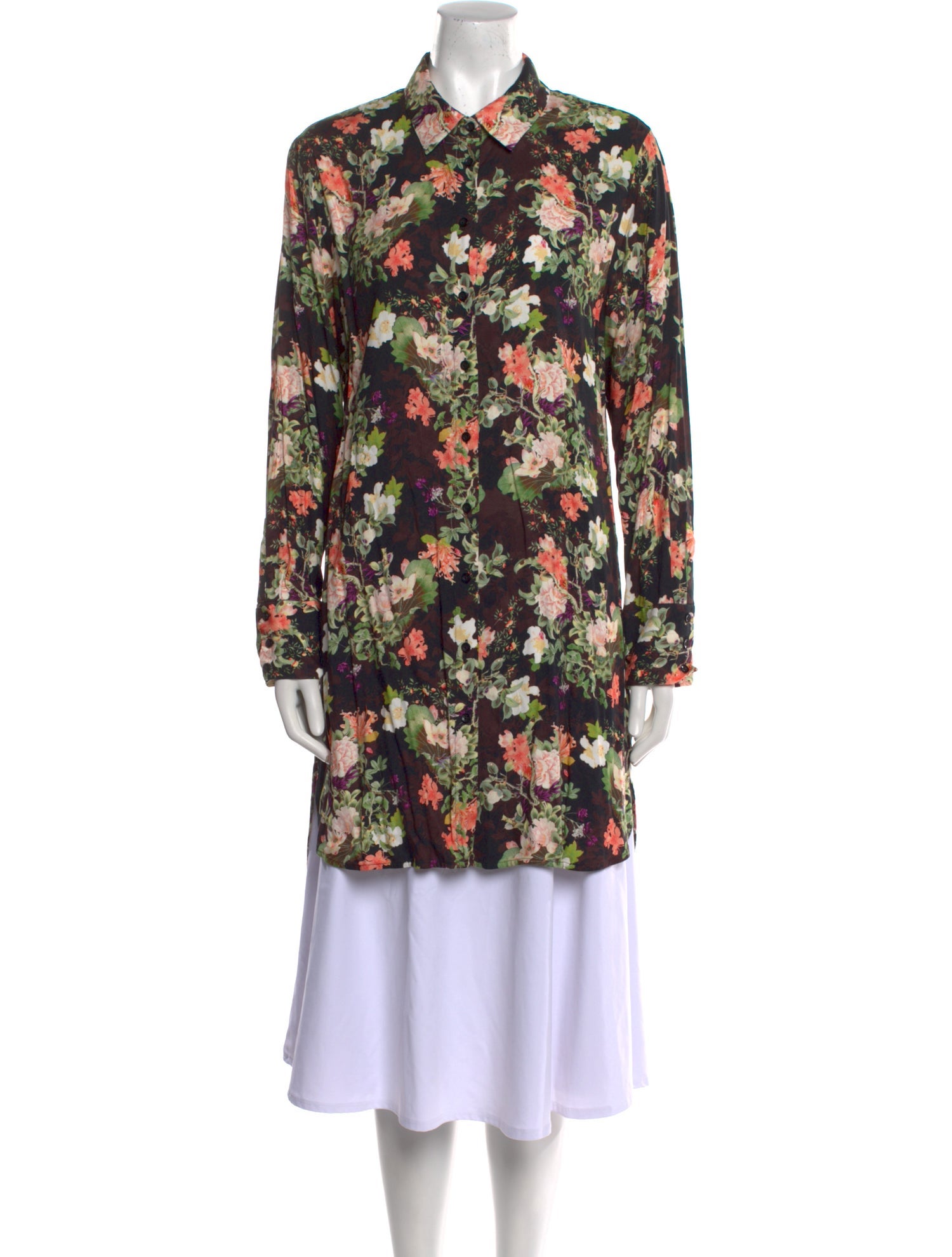 Alice + Olivia Floral Print Long Sleeve Tunic w/ Tags