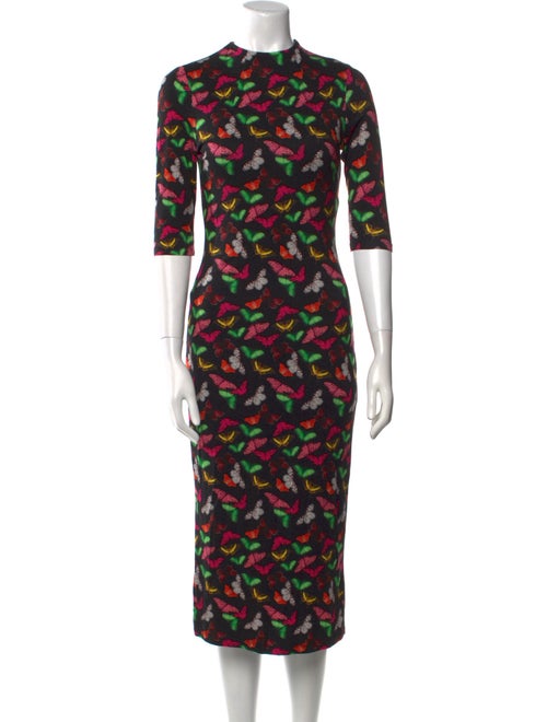 Alice + Olivia Printed Midi Length Dress