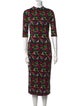 Alice + Olivia Printed Midi Length Dress