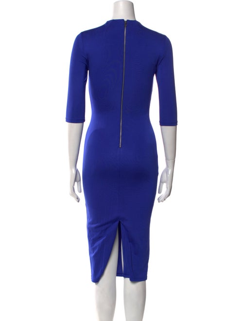 Alice + Olivia Mock Neck Midi Length Dress